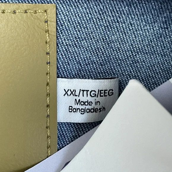 Calvin Klein New Women's Jacket Size XXL Blue Trucker Jacket a1988 - Picture 3 of 8